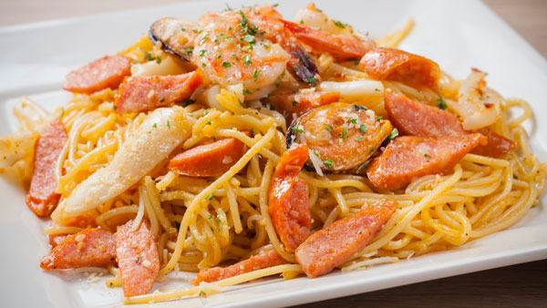 Cajun seafood pasta