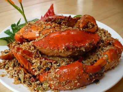 crab with ginger onion