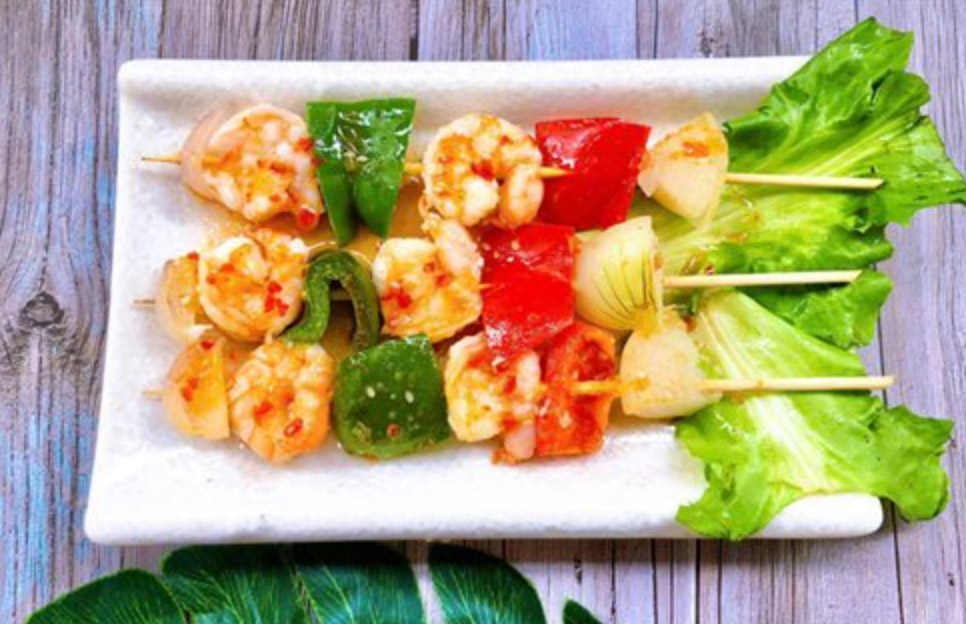 Shrimp and vegetables
