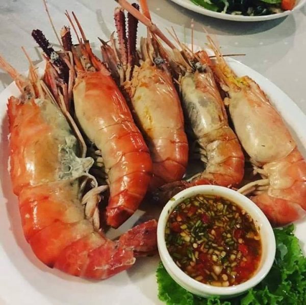 thai steamed shrimp